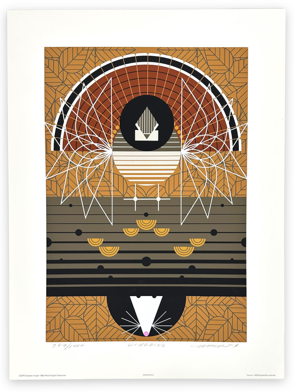 Charley Harper Wingding SerigraphHand signed and numbered 789 1000 Unframed