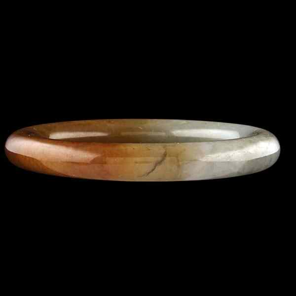 Red and Green Jadeite Jade Bangle Bangle comprised of green