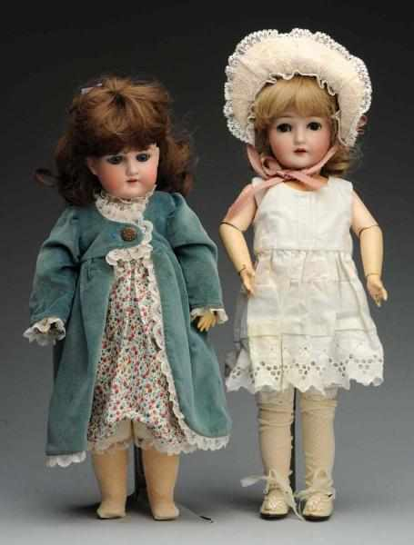 Lot of 2 Bisque Dolls Both with German bisque socket