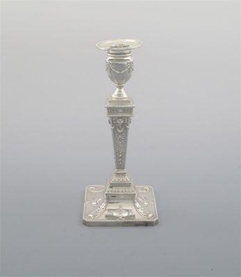 A single modern candlestick neo classical style by J Dixon