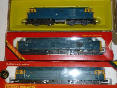 Hornby Railways Class 47 in B R blue Class 37