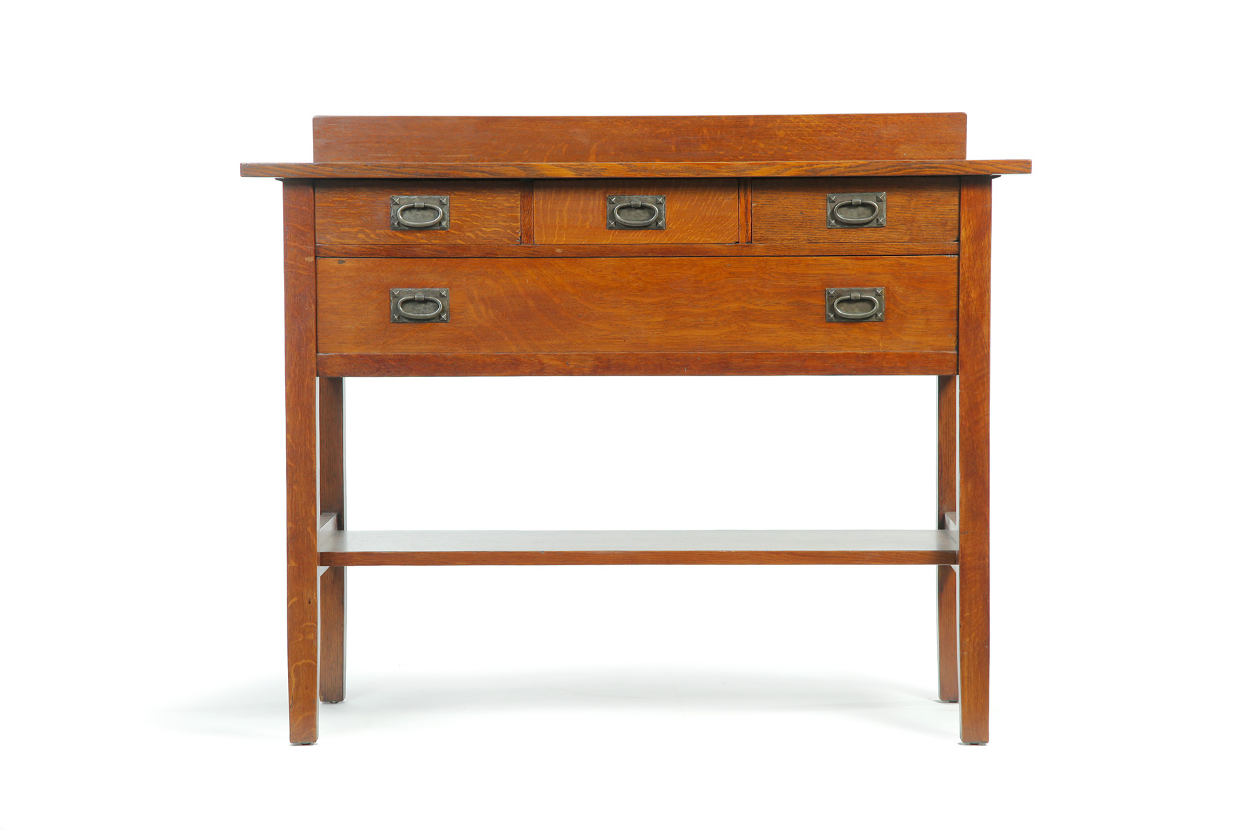 GUSTAV STICKLEY ARTS CRAFTS SERVER Early 20th century oak Branded