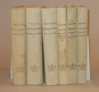 6 vols ERotica Fuchs Eduard Illustrierte Sittengeschichte Munich Albert Langen