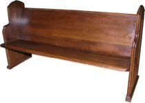 An Oak Bench circa 1890 Probably from a church this
