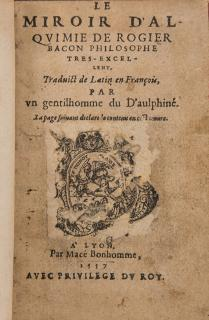 Bacon Roger trans Barnaud and Girard The Mirror of Alchemy
