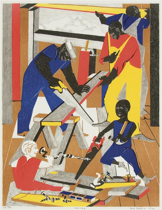 JACOB LAWRENCE American 1917 2000 Workshop color lithograph 1972 80