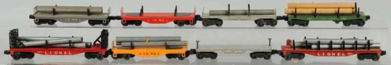 Lot of 8 Lionel Flatcars American Post war Some have