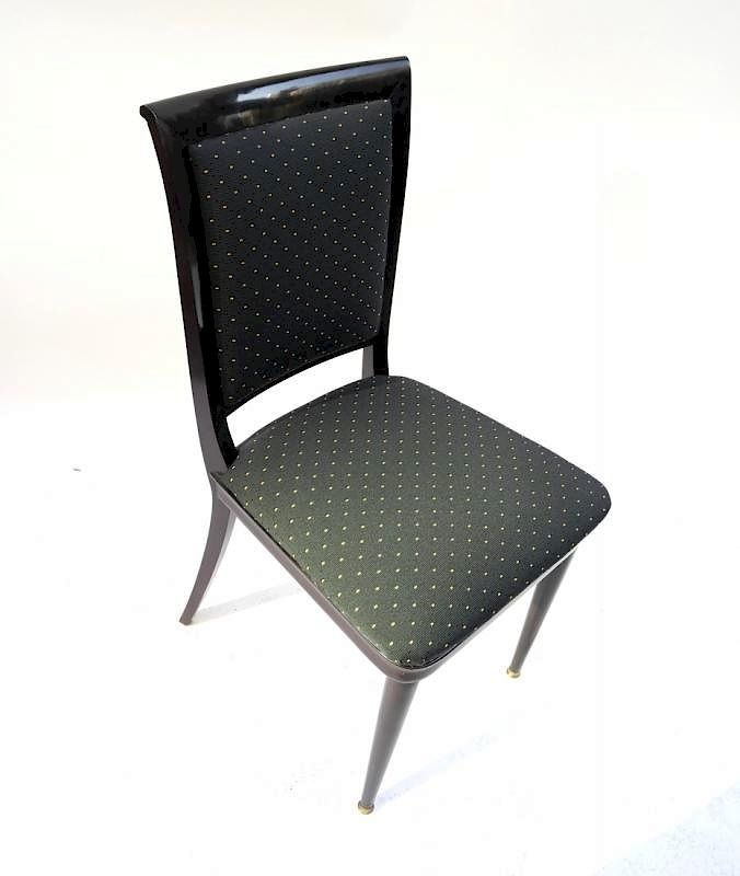 Black Side Chair Upholstered black side chair 36 H x