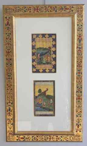 Persian or Indian Framed Paintings Antique paintings framed beautifully From