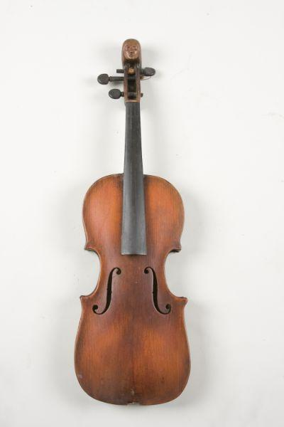 Antique Folk Art Fiddle With Coffin Case a not so