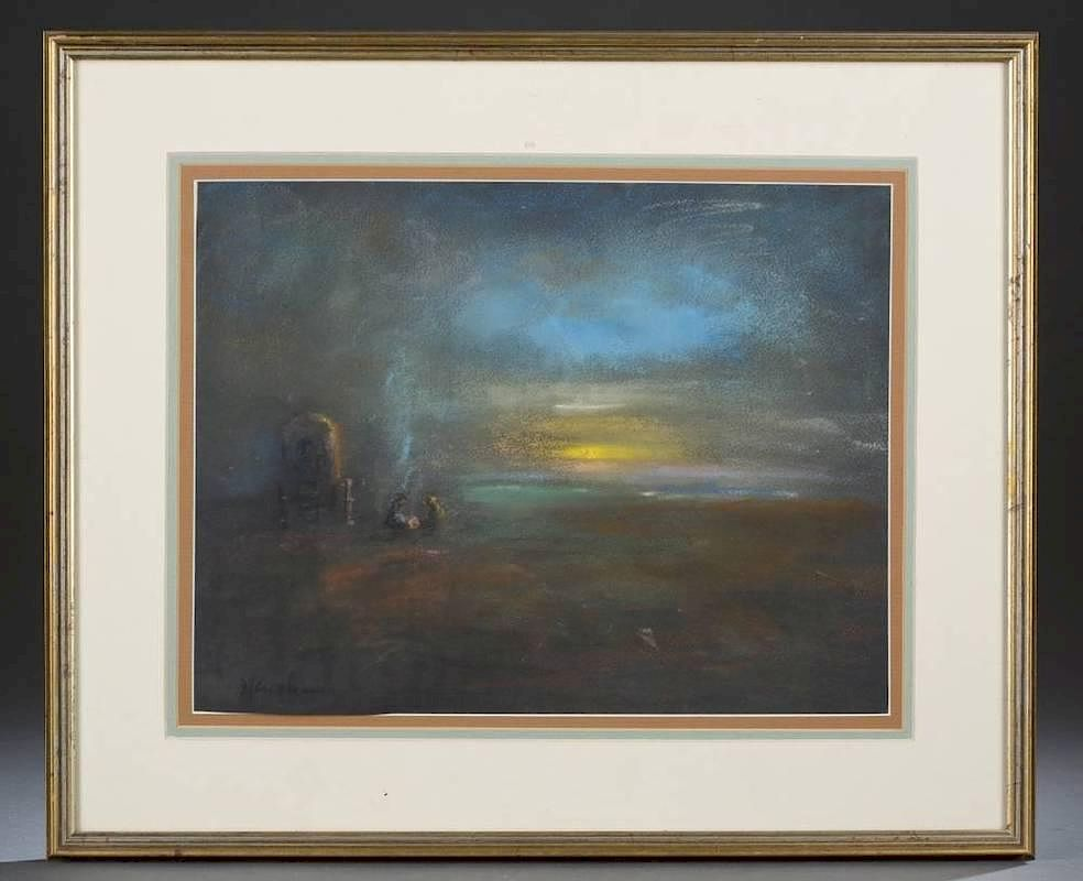 Glenn Cooper Henshaw pastel on paper Henshaw Glenn Cooper United