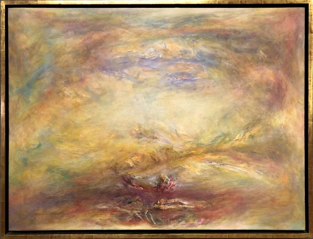 Murray Dessner Oil on Canvas Abstract Painting Murray Dessner American