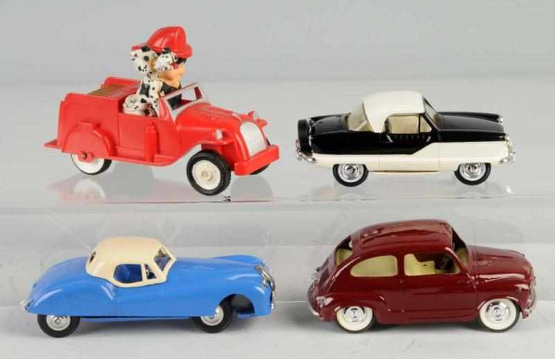 Lot of 4 Plastic Vehicle Friction Push Toys Description Includes