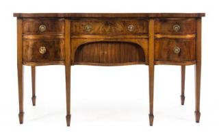 A Georgian Style Mahogany Sideboard Height 35 x width 60