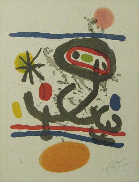 Attributed to Joan Mir Spanish 1893 1983 Galerie Maeght Miro