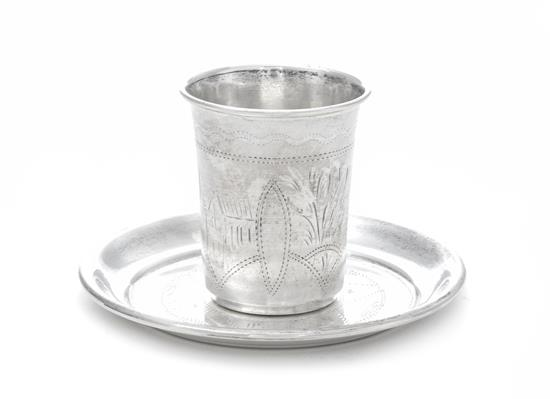Sale 379 Lot 436 A Russian Silver Beaker together with