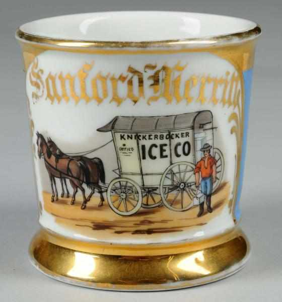 Horse Drawn Ice Wagon Shaving Mug Description Marked with the