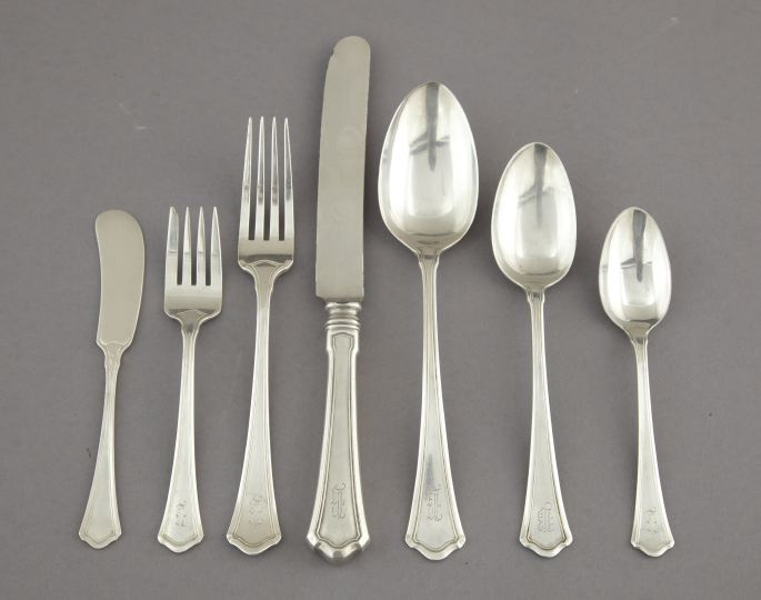 Thirty Three Piece Set of Wallace Sterling Flatware for six