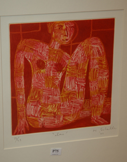 MARK SCHALLER ALONE ETCHING 12 25