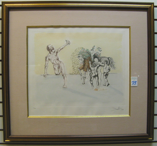 AFTER SALVADOR DALI Spanish 1904 1989 An intaglio color print