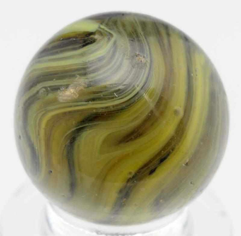 Christensen Agate Submarine Marble Clear base with tan cream colored