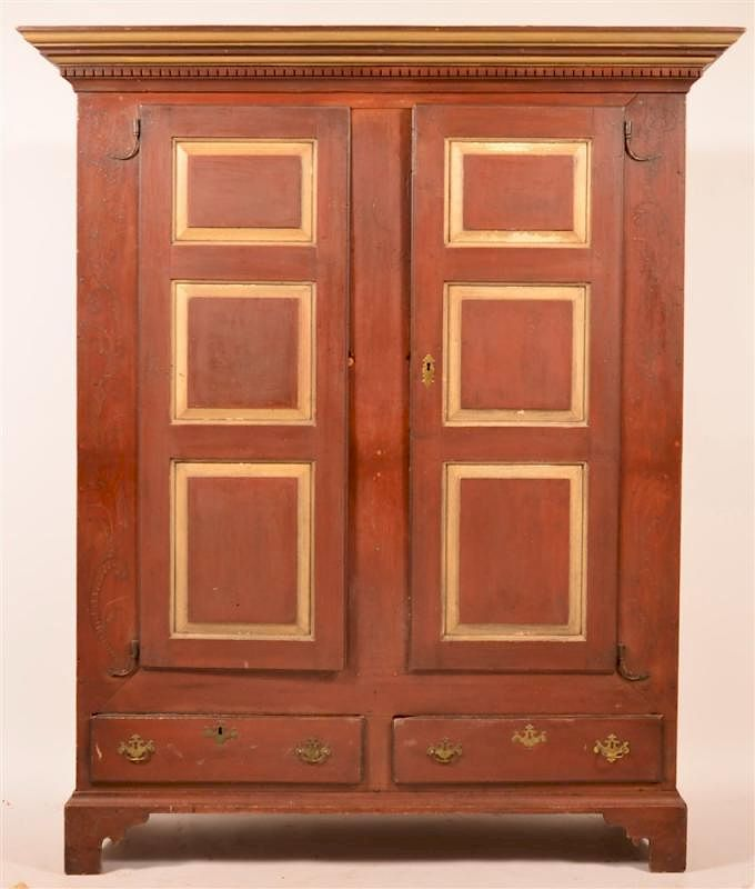 Bucks County PA Chippendale Paint Dec Schrank Bucks County Pennsylvania