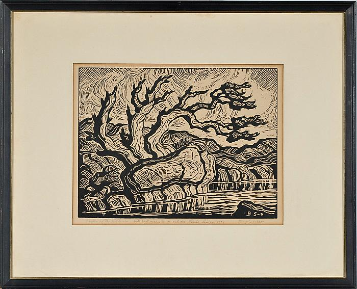 PAIR OF RARE BIRGER SANDZEN SWEDISH AMERICAN 1871 1954 PRINTS