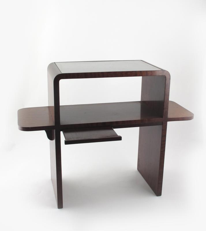 A Heals walnut occasional table