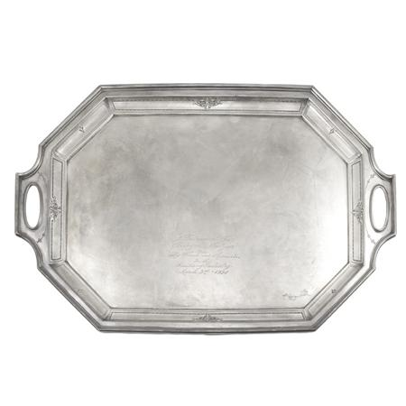 Durgin Gorham Sterling Silver Two Handle Tray Estimate 1 000