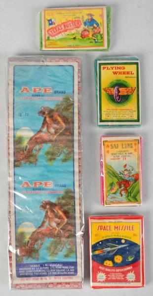 Lot of 5 Firecracker Packs Includes Space Missile 16 pack