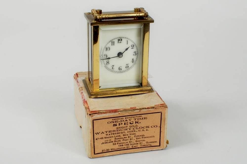 Waterbury Traveling Clock Case Waterbury traveling clock with Speck one