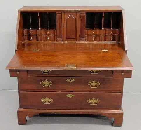 Chester County Pennsylvania Chippendale walnut slant lid desk c 1780