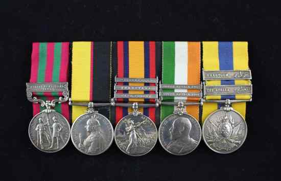 An Africa Service medal group to Private J Martin 1st