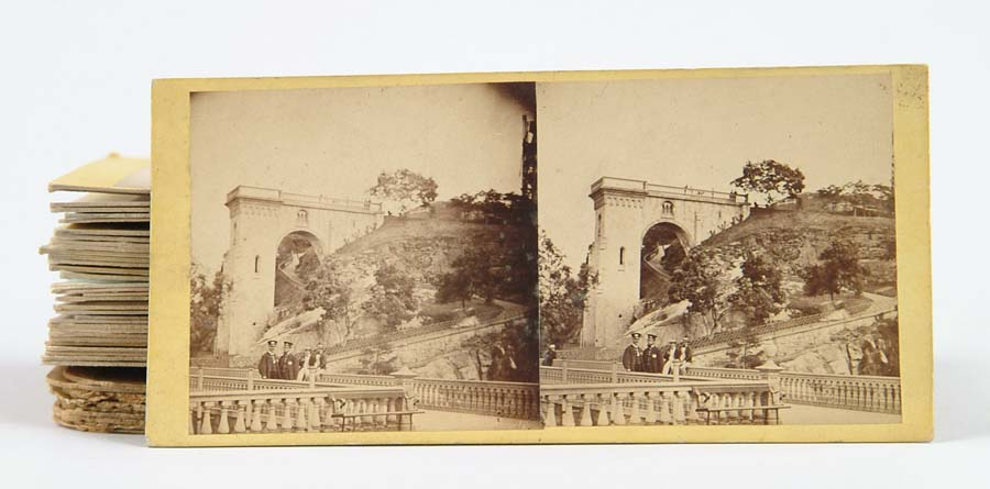 LOT OF FORTY FOUR STEREOPTIC CARDS Including American views waterfalls