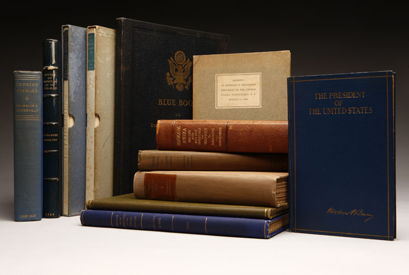 A collection of thirteen vintage books pertaining to United States