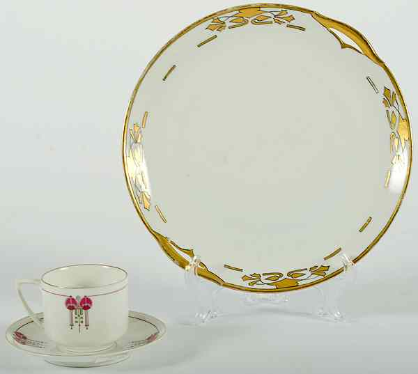 KPM Porcelain Cake Plate Plus German early 20th century a