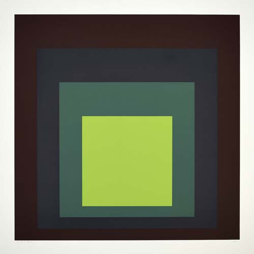 JOSEF ALBERS I S k Color screenprint 1973 635x635 mm
