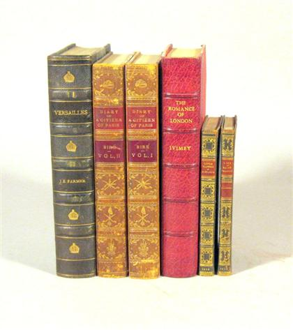 6 vols Leather Bindings Bire Edmond The Diary of A