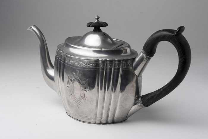 PEWTER TEAPOT BROADHEAD GURNEY SPORLE COMPANY SHEFFIELD ENGLAND CIRCA 1792