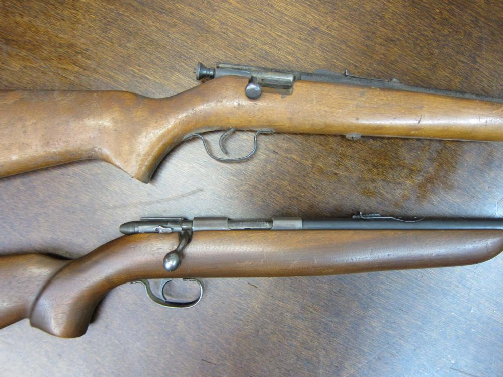 TWO SINGLE SHOT BOLT ACTION RIFLES Remington model 510 The