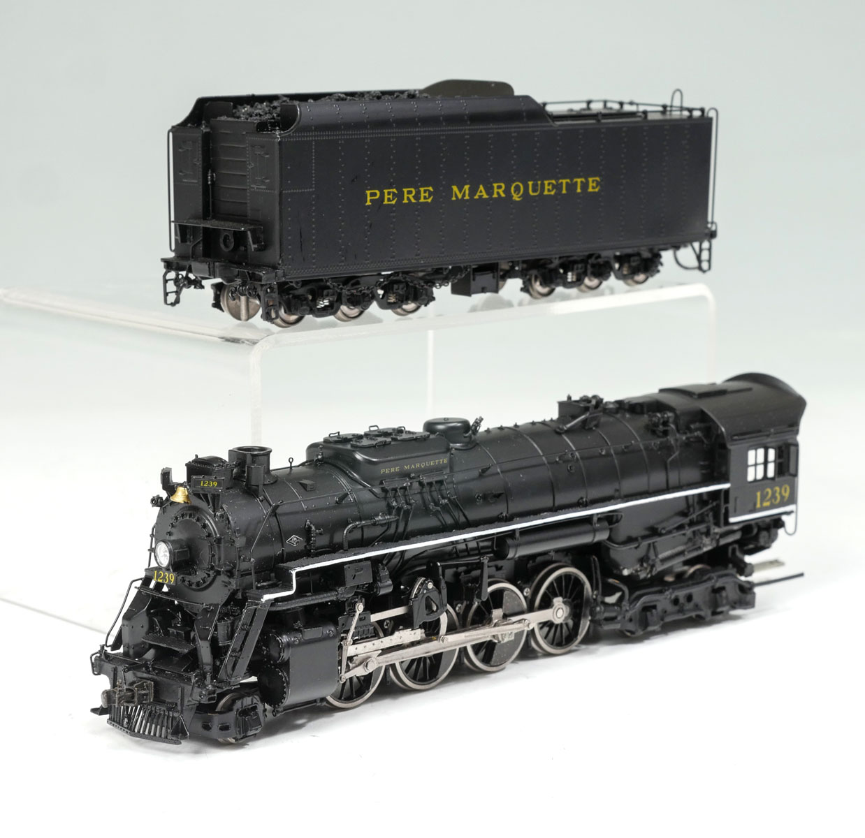 PRECISION SCALE PERE MARQUETTE N 2 PAINTED BRASS ENGINE TENDER