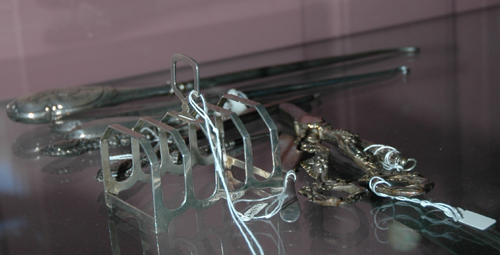 A COLLECTION OF STERLING SILVER AND SILVER PLATE Including a