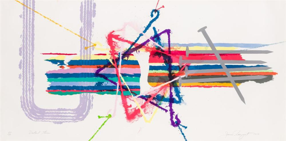 JAMES ROSENQUIST American 1933 2017 Violent Turn color lithograph on