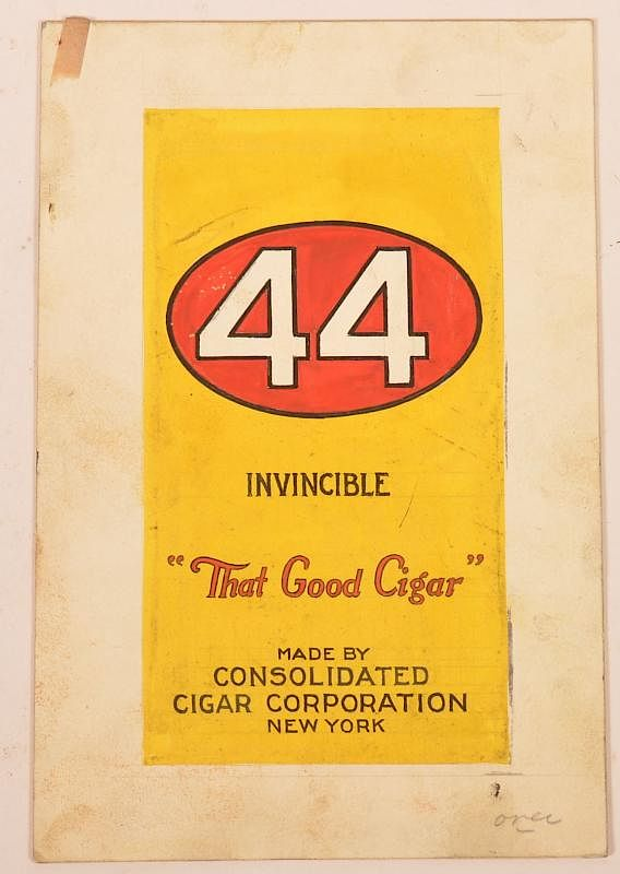 Extremely rare 4 Invincible Cigar Original Body Artwork Extremely rare