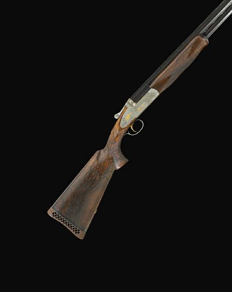 A Perazzi SCO O gold grade sideplate 12 gauge over