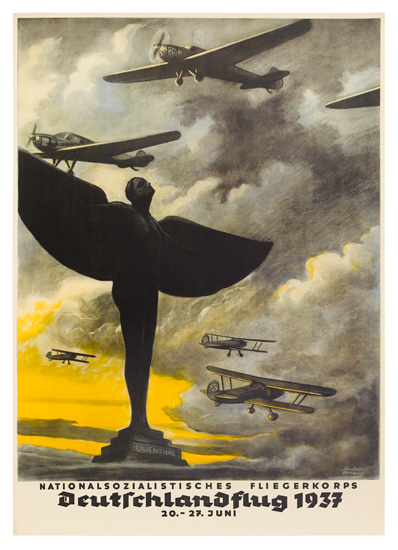 OTTO SANDER HERWEG 1880 DEUTSCHLANDFLUG 1937 23 1 2x16 1