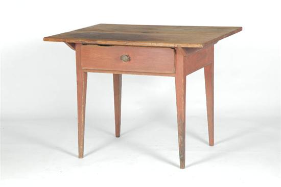 SOUTHERN COUNTRY HEPPLEWHITE WORK TABLE American early 19th century pine
