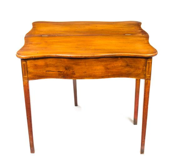 Sale 485 Lot 404 A George III Mahogany Flip Top