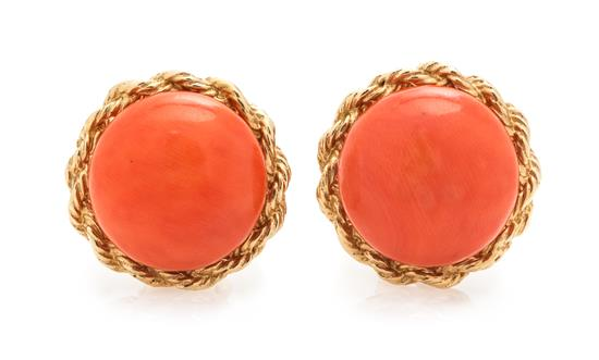 Sale 433 Lot 145 A Pair of Yellow Gold and