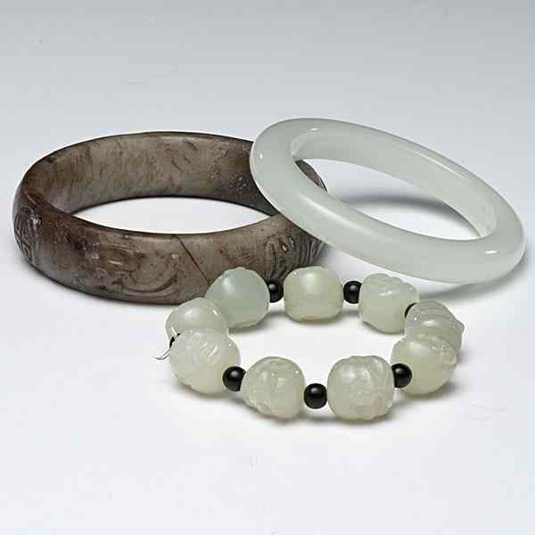 Jade Bracelets Chinese includes two jade bracelets the first a